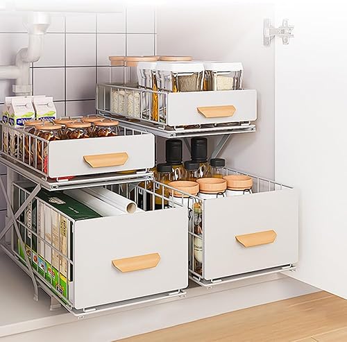 Drumm - Organisateur sous évier à 2 étages - E-menage