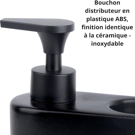 Distributeur de liquide vaisselle avec porte-éponge intégré