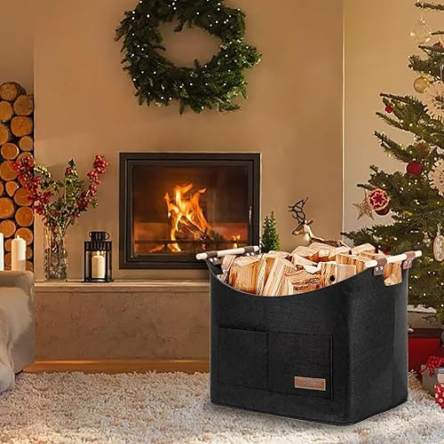 LOCAL LION - Panier à bois pour bois de cheminée - E-menage