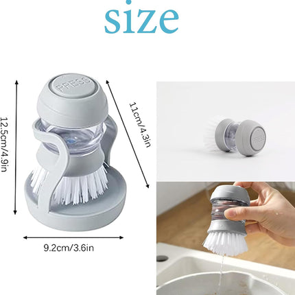 Kitchen Dish Brush with Liquid Dispenser
