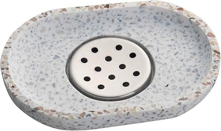 IMEEA Terrazzo - Porte-savon double couche pour salle de bain