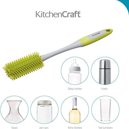 Bottle and Baby Bottle Cleaning Brush, Antibacterial Silicone