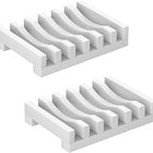 Topsky - Lot de 2 porte-savon en silicone - E-menage