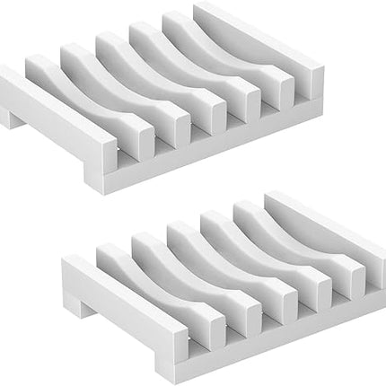 Topsky - Lot de 2 porte-savon en silicone - E-menage