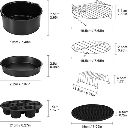 Lot de 14 accessoires pour friteuse à air