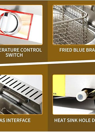 Friteuse à gaz professionnelle - E-menage