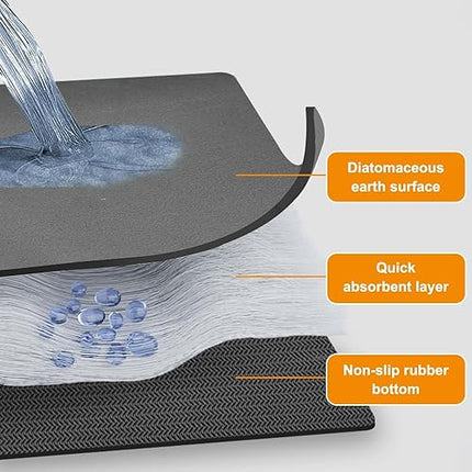 WhizNook  -  Tapis d'égouttement pour machine à café - 40 x 30 cm
