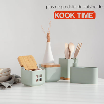 Distributeur de liquide vaisselle avec porte-éponge intégré