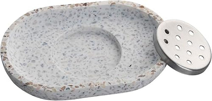 IMEEA Terrazzo - Porte-savon double couche pour salle de bain
