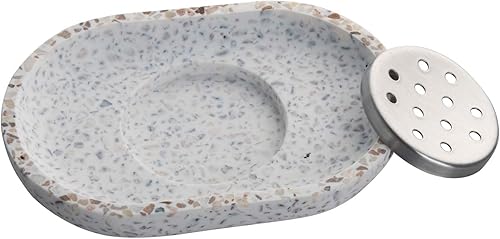 IMEEA Terrazzo - Porte-savon double couche pour salle de bain