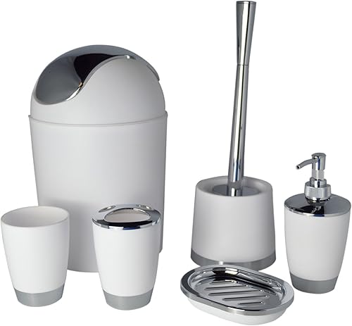 Bathlux Lot de 6 accessoires de salle de bain