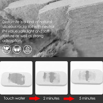 Linkidea - Lot de 2 porte-savon en diatomite - E-menage