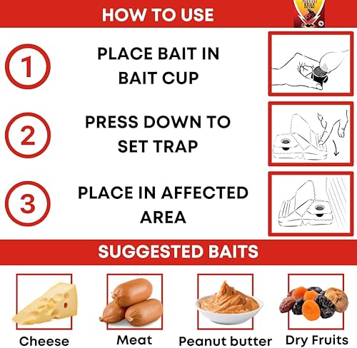 GIVERNY - Boîte de 6Piège à Rat & Souris - E-menage