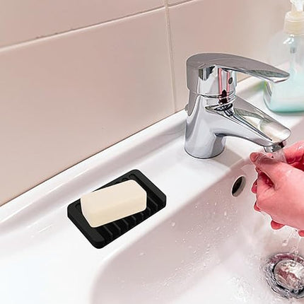 Lot de 2 porte-savon en silicone