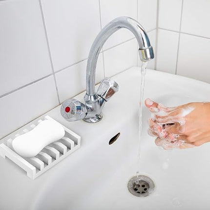 Topsky - Lot de 2 porte-savon en silicone - E-menage