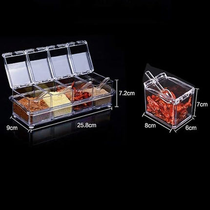 lot de  4 Box  d'assaisonnement
