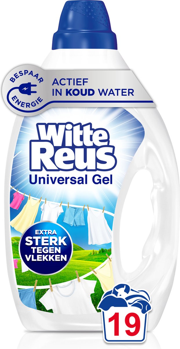 Witte Reus Gel - Lessive Liquide - Pack de - Vrac - 100 Lavages - E-menage
