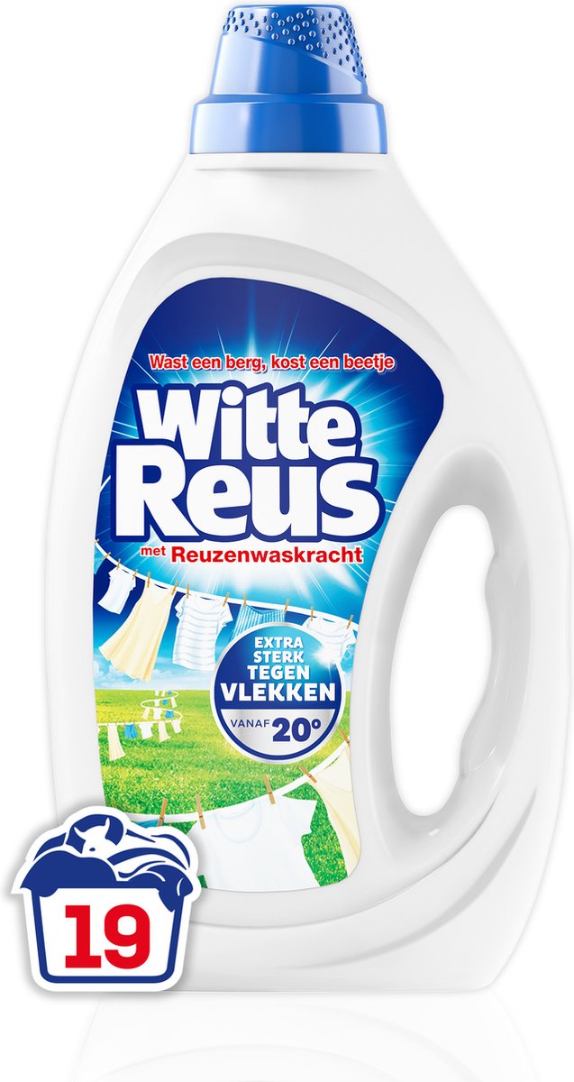 Witte Reus Gel - Lessive Liquide - Pack de - Vrac - 100 Lavages - E-menage