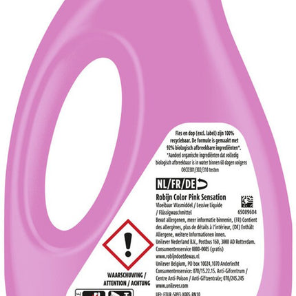 Détergent liquide Robijn Color Pink Sensation - Pack économique de 6 - E-menage