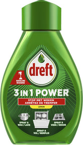 Dreft 3in1 Power Spray Refill Stop Soaking - prétraitement, dégraissant pour vaisselle et Cuisine - Pack de 10 - E-menage