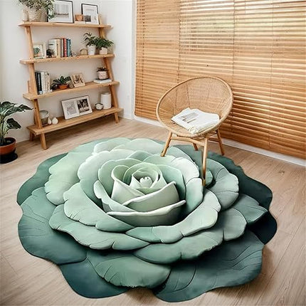 Vgpbphj - Tapis de sol antidérapant en peluche florale