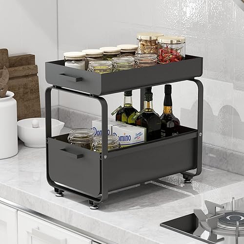 Todeco - Étagère de Rangement sous évier - E-menage