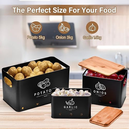 yeslusy - kit de 3 boîtes de rangement - E-menage