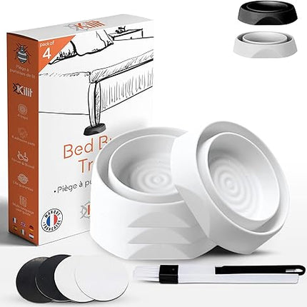 KALIGEN® - Kit de 4 Pièges anti punaises de lit - E-menage