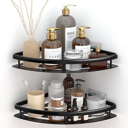 Set of 3 stainless steel shower shelves