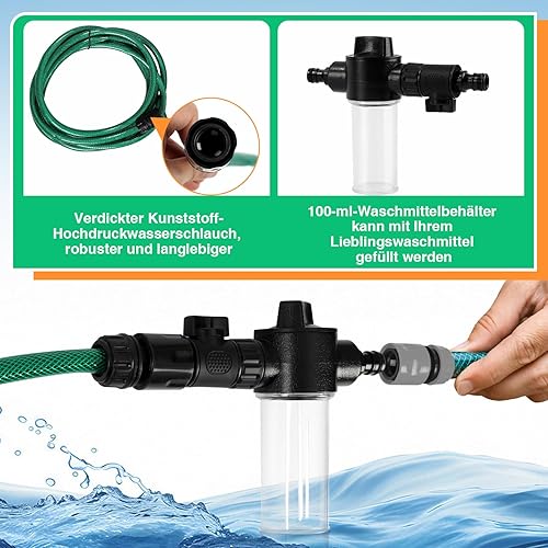 Daromigo - Brosse de lavage télescopique 3,6 m - E-menage