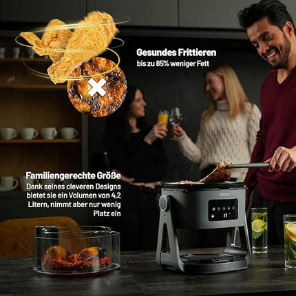 Lauben Glass&Grill 5500BG - Friteuse à air chaud 3 en 1