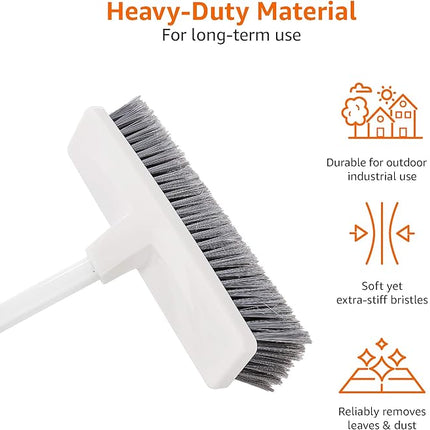 Balai brosse incliné, bleu et blanc