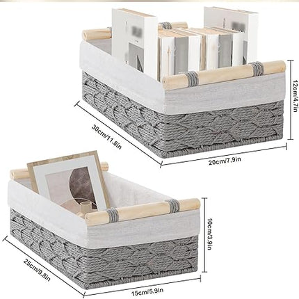 Yawinhe - Lot de 2 Panier de Rangement - E-menage