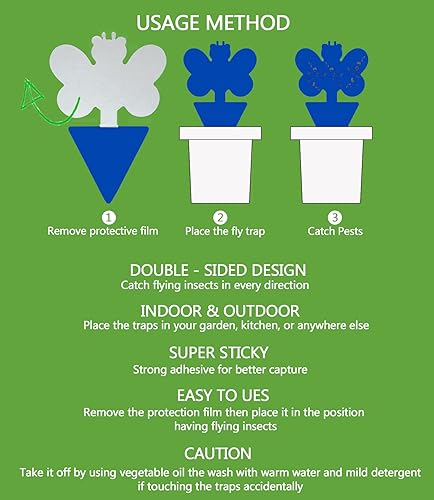 Lot de 48 pièges adhésif sans insecticide - E-menage