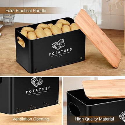 yeslusy - kit de 3 boîtes de rangement - E-menage