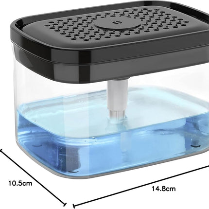 Distributeur de liquide vaisselle avec porte-éponge intégré