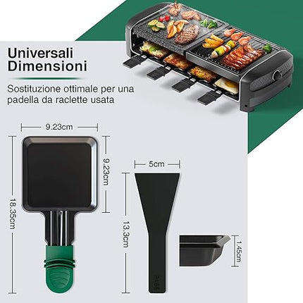 Yoassi - Lot de 8 mini poêles à raclette - E-menage