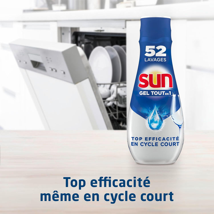 SUN - Gel Lave-Vaisselle Tout En 1 - E-menage