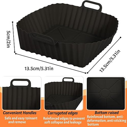 PQETBV - Moule en silicone pour friteuse  à air, 4pièces
