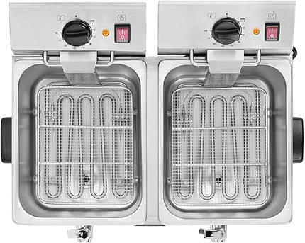 Royal Catering -Friteuse double dispositif   3 250 W, 2x13 Litres