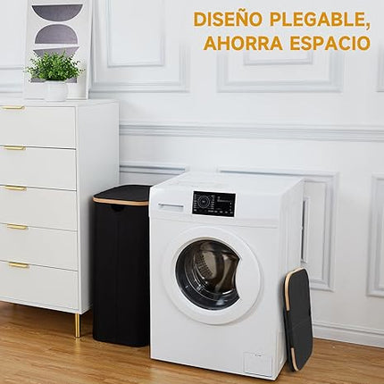 Fulasofia Panier à Linge avec couvercle 110L