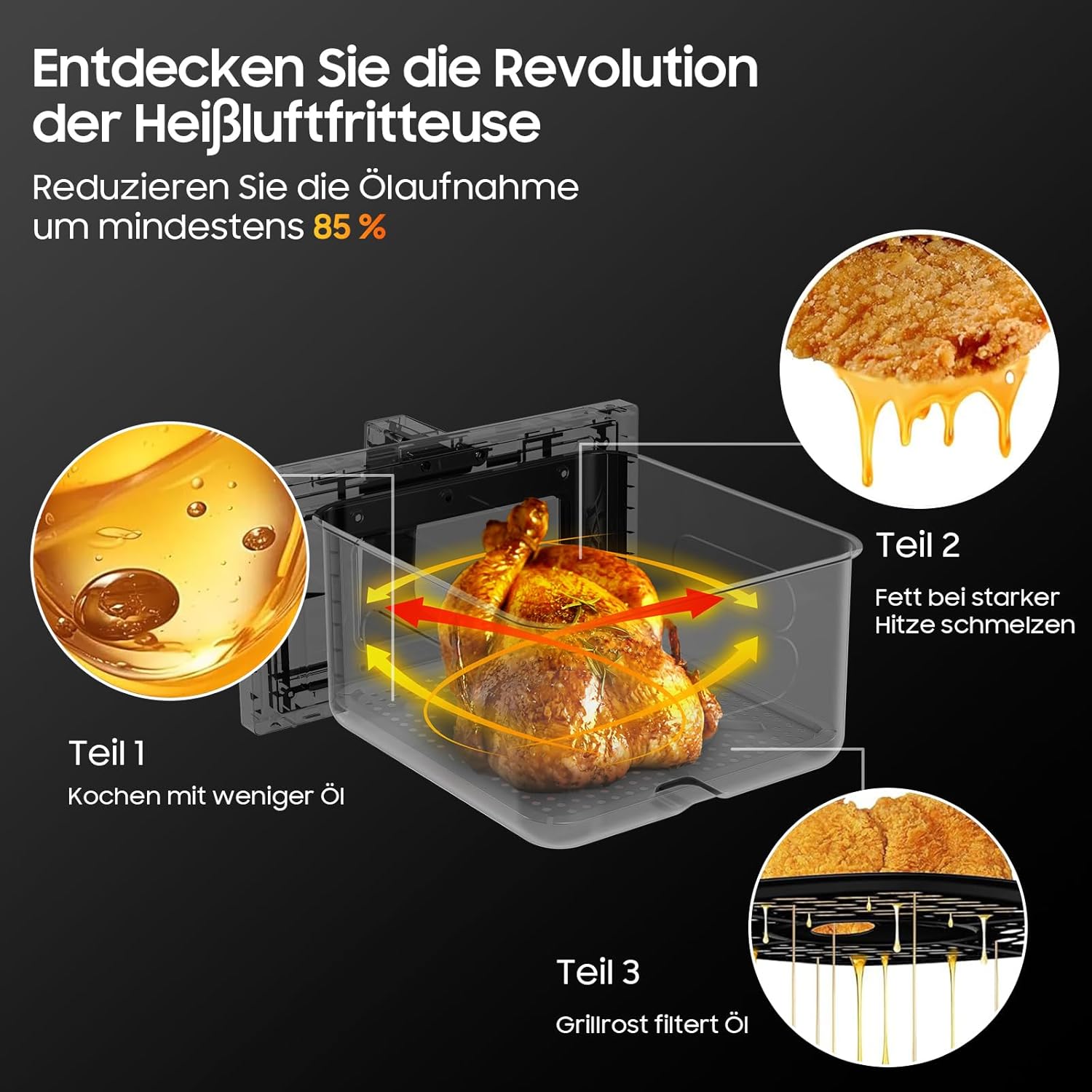 Iceagle XXL Air Fryer 8L – Ultra-Fast, Healthy & Family-Size Cooking