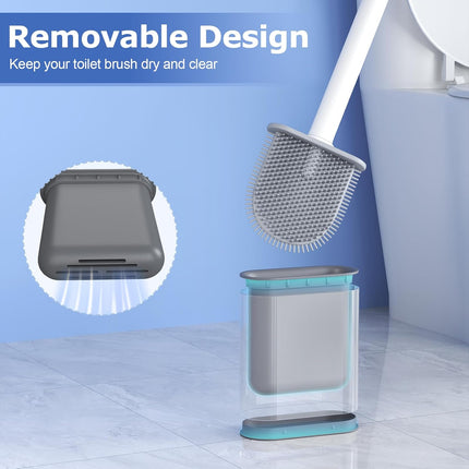 Silicone toilet brush