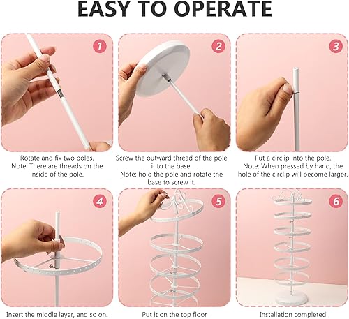 présentoir à bijoux rotatif à 6 niveaux - E-menage