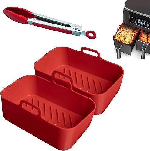 CERENE - lot de 2 Moules en silicone friteuse à air - E-menage