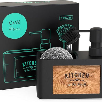 Distributeur de savon liquide blanc conçu pour la cuisine