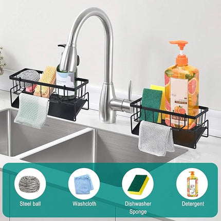 Organisateur d'évier de cuisine en acier inoxydable