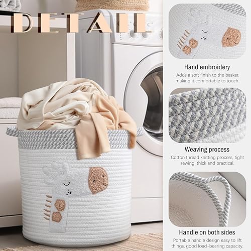 Panier à Linge en Coton Tissé - E-menage