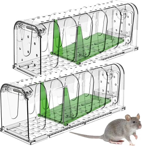 Lot de 2 pièges à souris vivant - E-menage