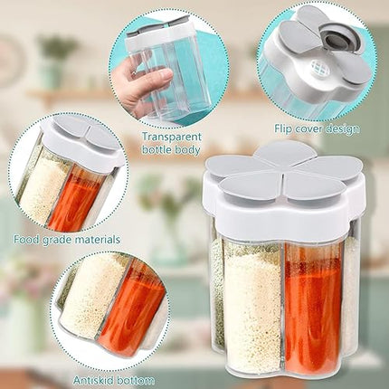 LSRVNM  - lot de 3 pots à épices 5 en 1